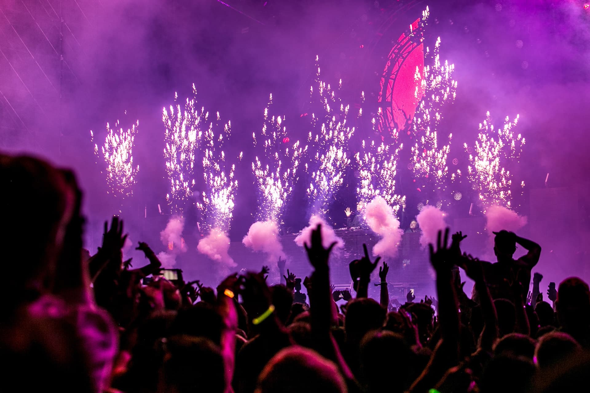 Bezoekers tijdens een evenement