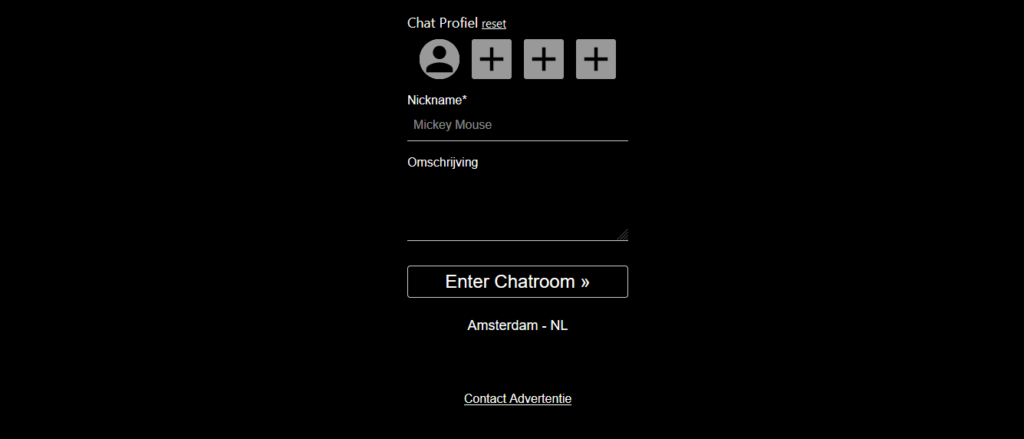 Hoe werkt Bullchat. Dit is het inlogscherm van Bullchat.
 